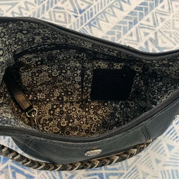 Brighton Black Leather Handbag - Picture 6 of 8